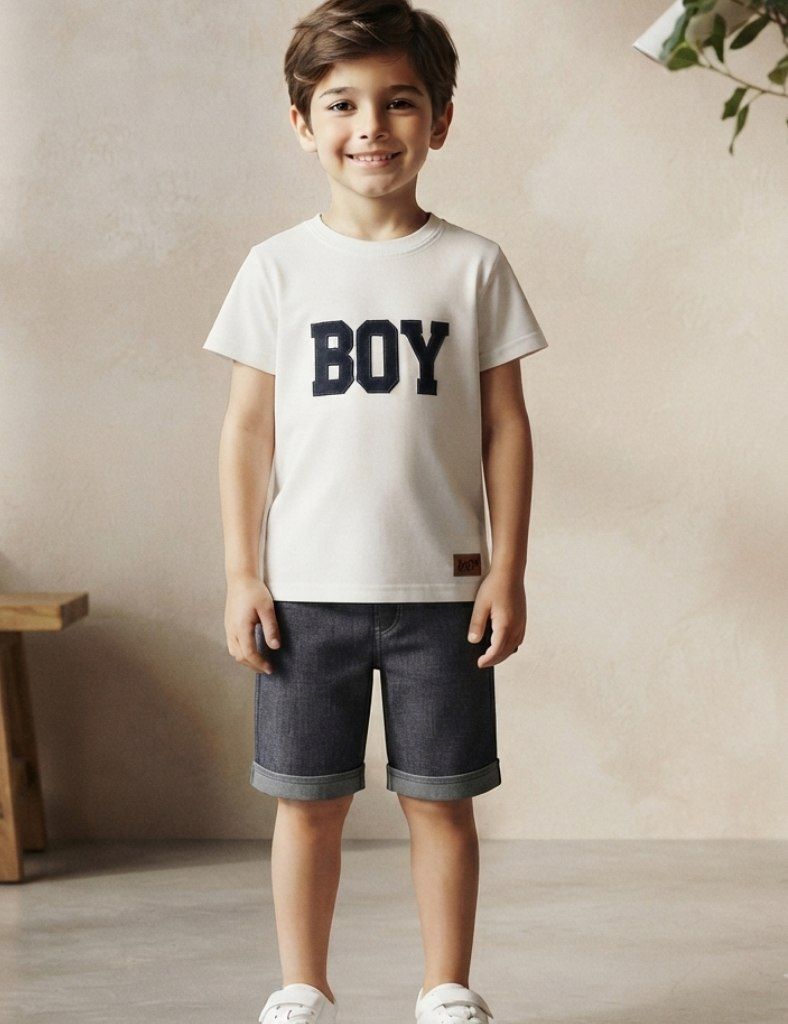 تیشرت شلوارک پسرانهBOY کد152