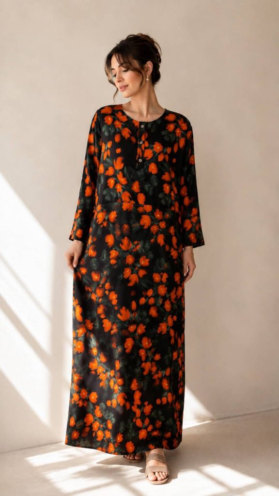 ساحلی زنانه کد229طرح مشکی گل رز